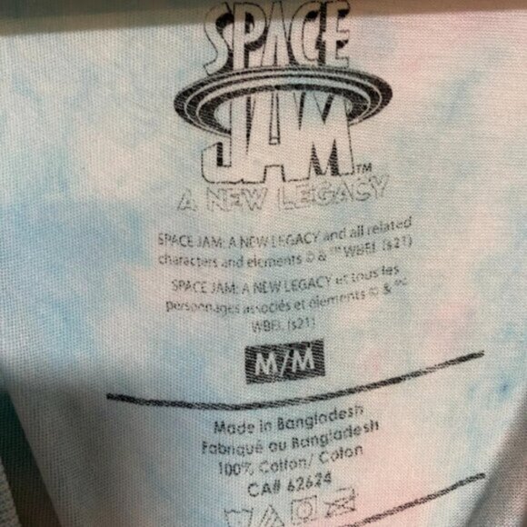 Space Jam A New Legacy Tune Squad Women's Tie-Dye Graphic T-Shirt Size M/M - Picture 5 of 7